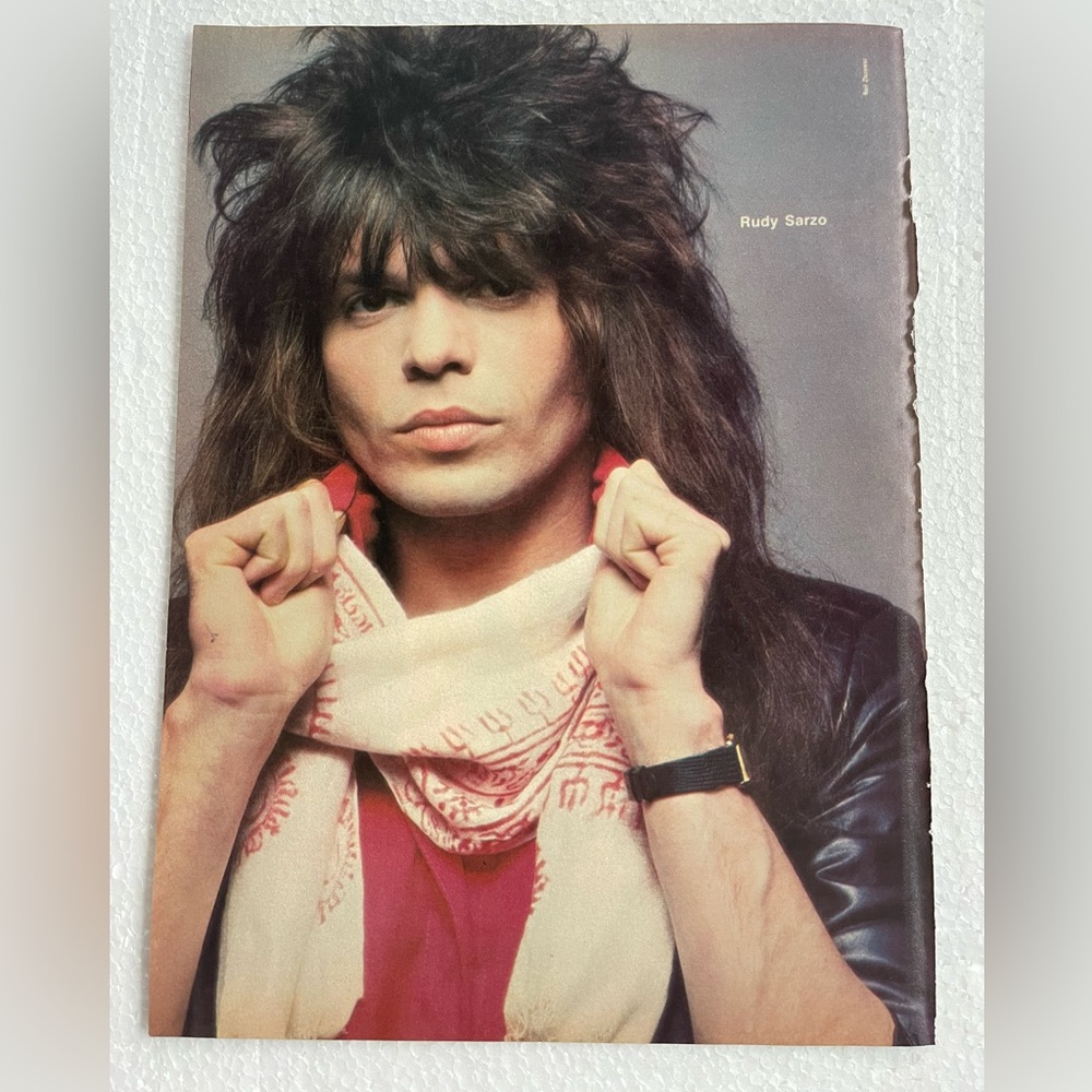 Vintage Quiet Riot Rudy Sarai pinup